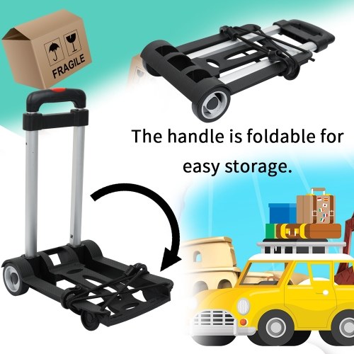 

Portable Foldable Two-wheeled Luggage Shopping Travel Cart