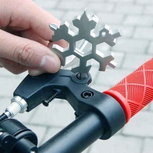 

18 in 1 Multi-purpose Screwdriver Tool Snowflake Shaped Stainless Steel