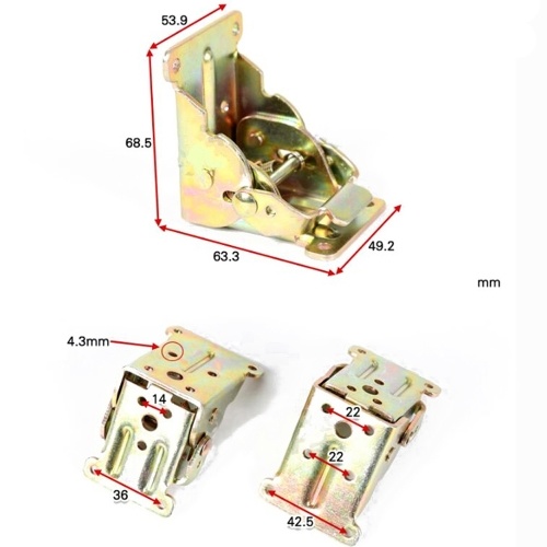 

90 Degrees Self-locking Folding Hinge Dining Table Lift Support Connection Cabinet Hinges Furniture Hardware Accessories