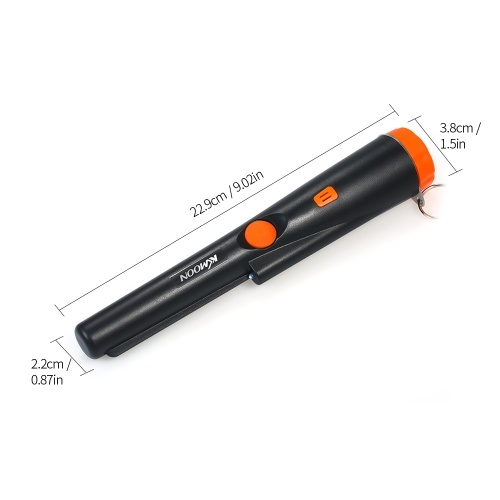 

KKmoon Pinpointer Metal Detector Portable Pin Pointer Treasure Hunting Tool Metal Locator Buzzer Vibration Automatic Tuning with Belt Holster