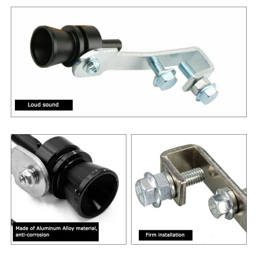Silenziatore audio Tubo di scarico auto Ecoscandaglio Turbo Scarico Fischio Blow off Valve Simulator Whistler M