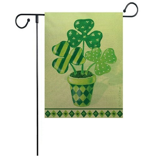 

Irish St.Patrick's Day Yard Banner Garden Flag Indoor Outdoor House Decor 12*18"