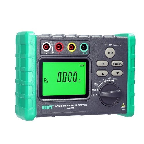 High Accurancy Digital Display Grounding Resistance Tester Multi-Gear Ground Resistance Tester Voltage Meter Megohmmeter Voltmeter Photovoltaic Voltage Measurement Machine DY-4100B 