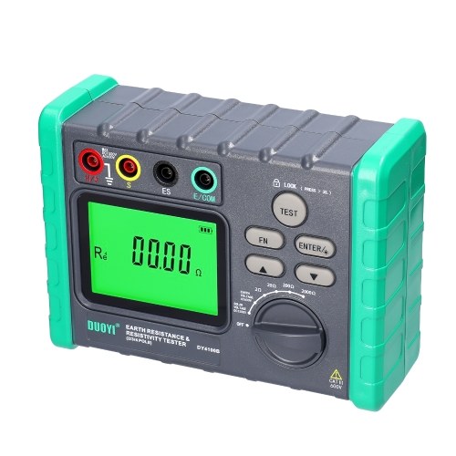 High Accurancy Digital Display Grounding Resistance Tester Multi-Gear Ground Resistance Tester Voltage Meter Megohmmeter Voltmeter Photovoltaic Voltage Measurement Machine DY-4100B 