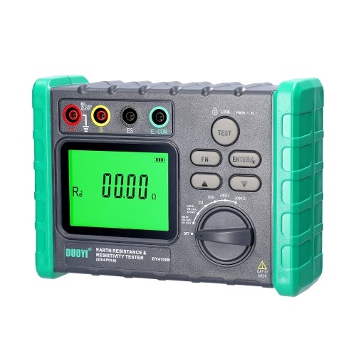 High Accurancy Digital Display Grounding Resistance Tester Multi-Gear Ground Resistance Tester Voltage Meter Megohmmeter Voltmeter Photovoltaic Voltage Measurement Machine DY-4100B 