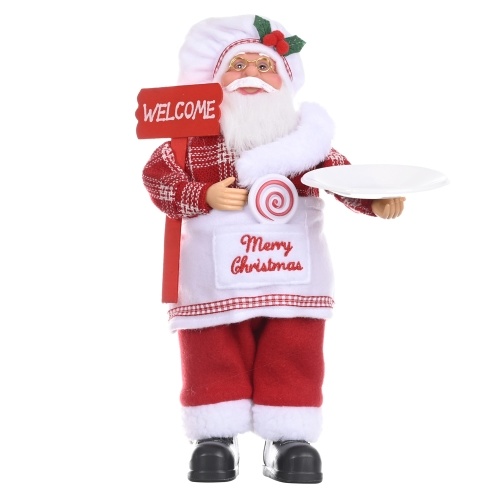 Christmas Decorations Xmas Santa Plush Doll Sitting / Standing Posture Ornaments Gifts Shop Hotel Home Festival Decor