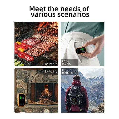 3in1 Air Quality Tester CO Temperature Humidity Detector NDIR Sensor Auto Brightness Adjustable Digital TFT LCD Display with Carbon Monoxide Calibration Temperature Unit Switching Functions 