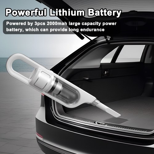 12.0V Car Vacuum Cleaner Handheld Home Dustcatcher 120W Powerful Vacuum Suction Machine Multi-function Dust Collector Balloon Blower with Washable Filter
