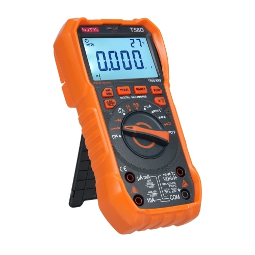 NJTY T58D Digital Multimeter 60000 Counts Multimetro AC/DC Voltage Meter Capacitance Professional Electrician Tools 