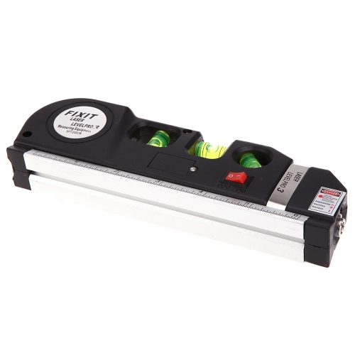 

JY-03 8 Foot (2.5m) Measuring Tape Laser Level Pro3 Measuring Equipment with 3 Way Level Bubbles and Laser Power On/Off