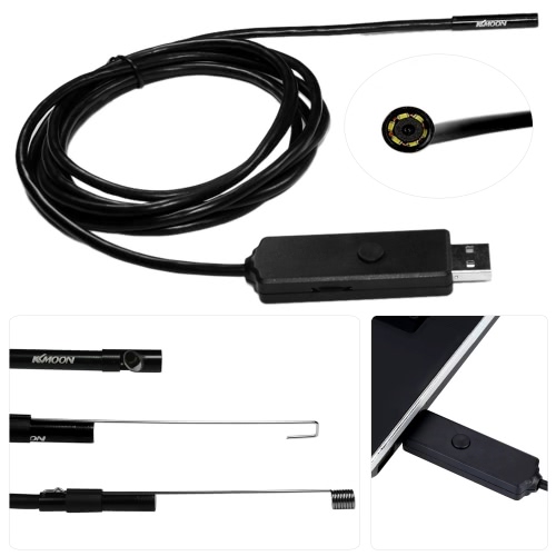 KKmoon 5.5mm 2m Endoscope USB Mini Handheld numérique