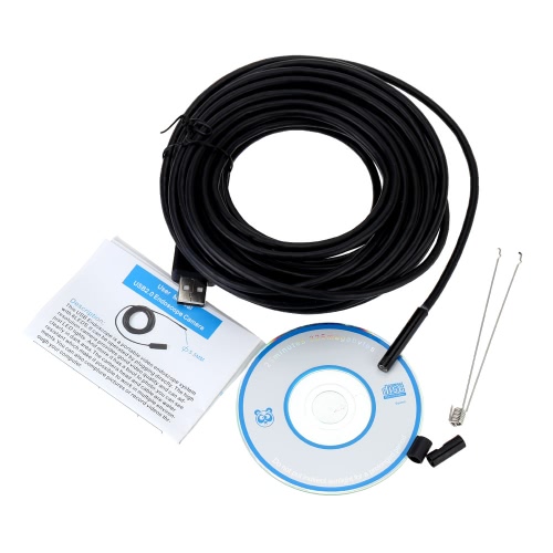 KKmoon 5.5mm 10m Mini Handheld Digital USB Endoscope Flexible