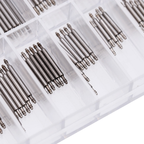 8-25mm Professional Stainless Steel Watch Band Spring Bar Strap Link Pins Set Double Flange