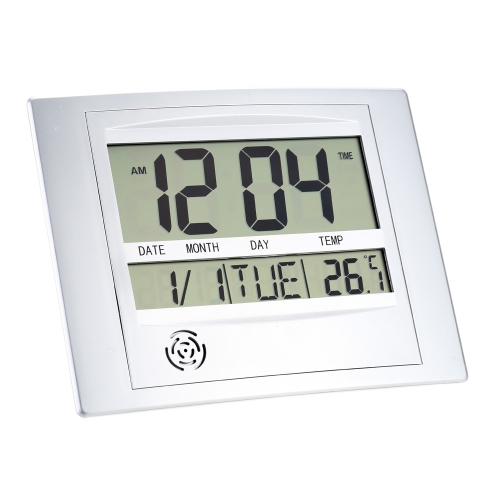 Température électronique multifonctions compteur calendrier Digital Wall Clock Réveil