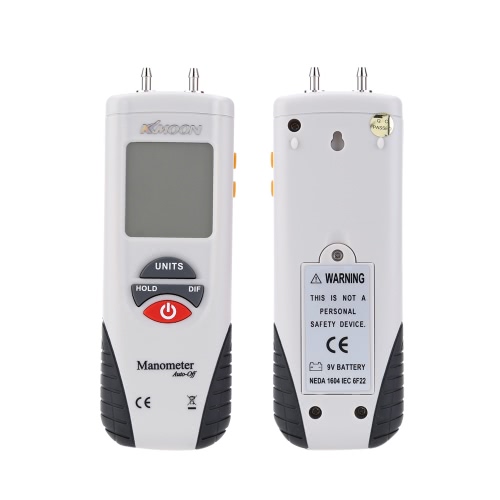 KKmoon Handheld Hochleistungs-Manometer Luft Manometer differentielle Digital Manometer