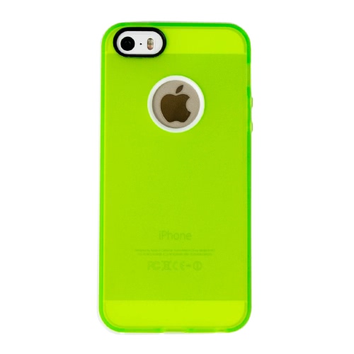 

Силиконовый чехол с белой рамкой для Apple IPhone 5 / 5S зеленый