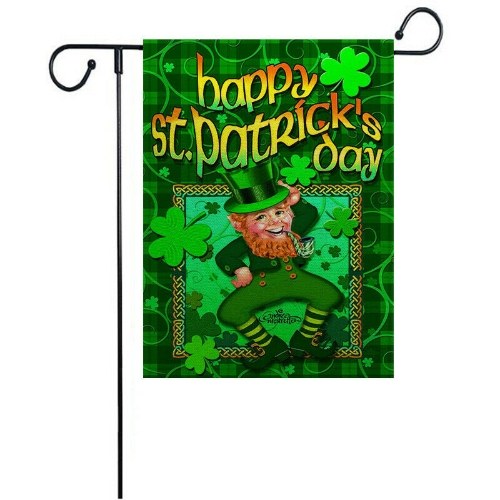 

Irish St.Patrick's Day Yard Banner Garden Flag Indoor Outdoor House Decor 12*18"