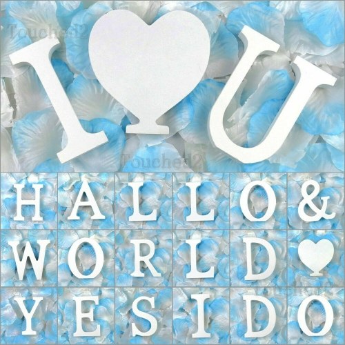 

A-Z Wedding Supply Wooden Freestanding Letters 26 Alphabet Christmas Party Decor(H)