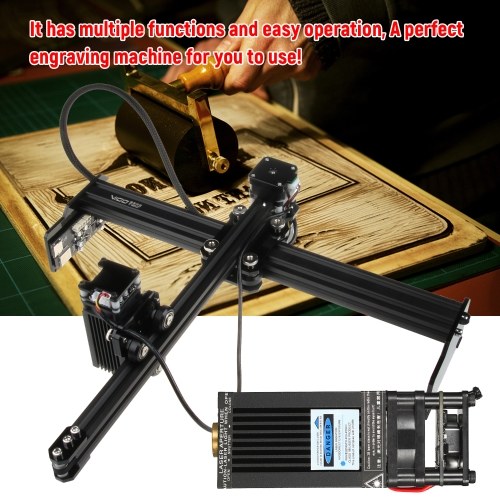 

20W Laser Engraver Desktop Engraving Machine Printer Engraving Cutter Portable Household Art Craft DIY Laser Cutting Machine with Offline Control 320mmx190mm Working Area for Wood Plastic Bamboo Leather