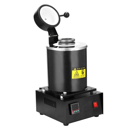 

1kg 1400W Portable Graphite Crucible Furnace High Temperature Small Metal Melting Tool
