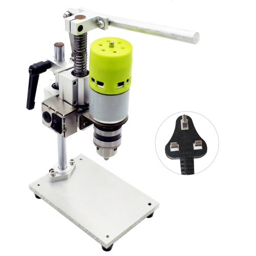 7-Speed Mini Drill Press Bench Electric Bench Drilling Machine Chuck 1.5-10mm 100W Small Bench Drill DIY Pure Aluminum Small Bench Drill High Precision
