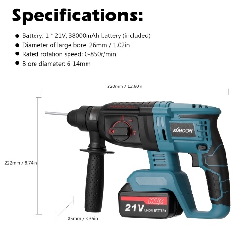 

Multifunctional Rotary Hammer Electric Demolition Hammer Impact Drill Punch Power Tools
