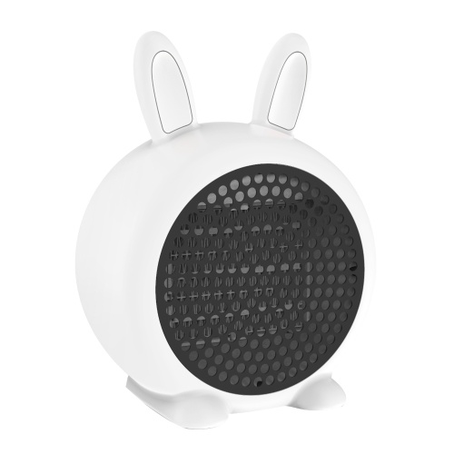 

Mini Rabbit Design Small Portable 800W Electric Space Heater Tip-Over Switch and Overheat Protection Sensor Low High Grade Usded in Room Office Working Desk Kitchen Den White UK