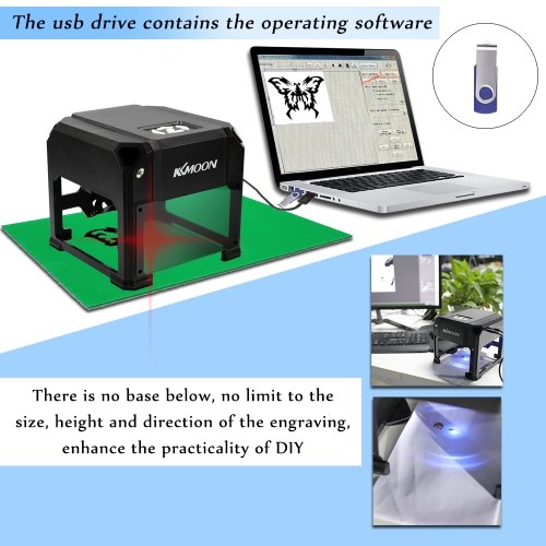 

KKmoon DIY Compact Automatic Desktop Laser Engraving Machine