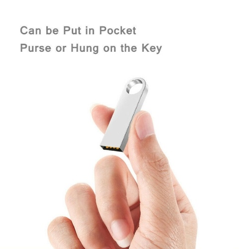 

Металлическое кольцо USB 2.0 Флэш-накопитель Memory Stick Ручка-накопитель на клавишах с изображением большого пальца ПК, серебро, 1 МБ