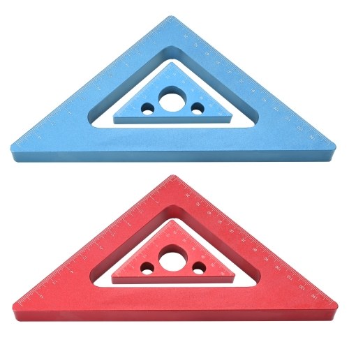 Woodworking Triangles Ruler Aluminum Alloy Height Ruler Metric Inch Height Ruler Woodworking Square Measuring Tools Kit