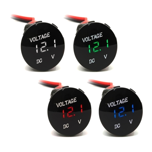 

Car Motorcycle DC 12V-24V LED Panel Digital Voltage Meter Display Voltmeter