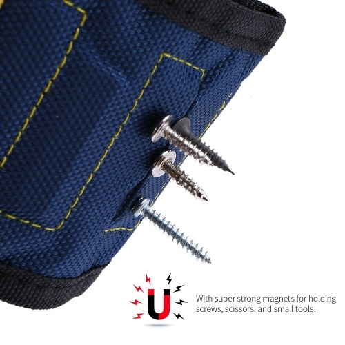 

Multi-functional Magnetic Wristband Small Parts Adsorption Tools Portable Tool Bag Electrician Wrist Tool Belt Screws Nails Drill Bits Holder Repair Tools