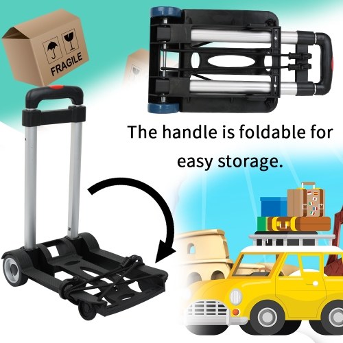 

Portable Foldable Two-wheeled Luggage Shopping Travel Cart