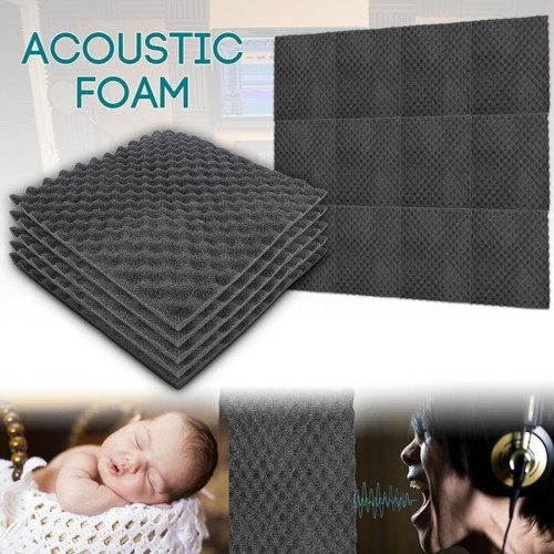 

Recording Studio Soundproof Wedge Foam Video Room Sound Noise Insulation Sponge Wall Deadening