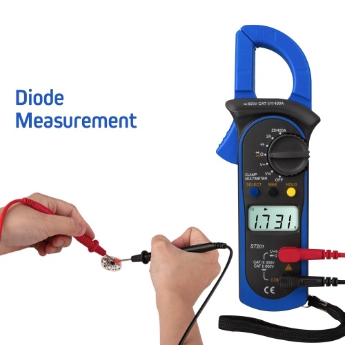 ANENG ST201 Digital Clamp Multimeter 4000 Counts Clamp Ammeters 