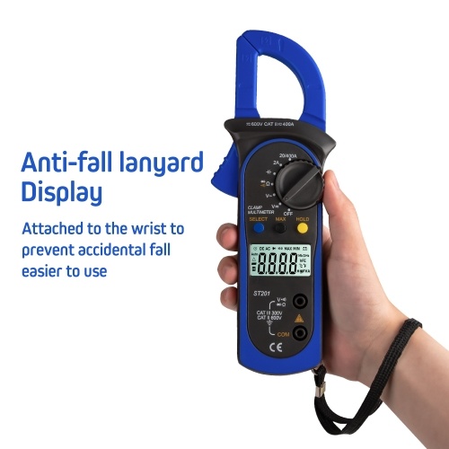 ANENG ST201 Digital Clamp Multimeter 4000 Counts Clamp Ammeters 