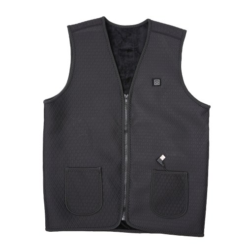 Heated Vest Rechargeable Intelligent Thermostat Vest V Collar Neck Waterproof Washable Auto Regulate Heated Winter Vest Unisex