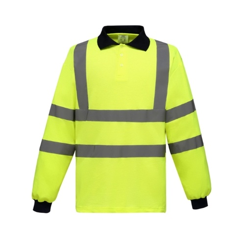 

Safety Reflective T-shirt Sanitation Work Clothes Warning Road Construction Long Sleeve T-shirt Summer Breathable
