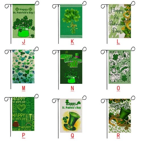 

Irish St.Patrick's Day Yard Banner Garden Flag Indoor Outdoor House Decor 12*18"