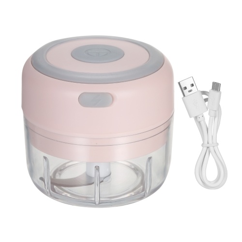 Electric Mini Garlic Chopper Food Slicer Portable Garlic Grinder Blender Food Processor For Pepper Chili Vegetable Nuts Meat 100ML USB Rechargeable