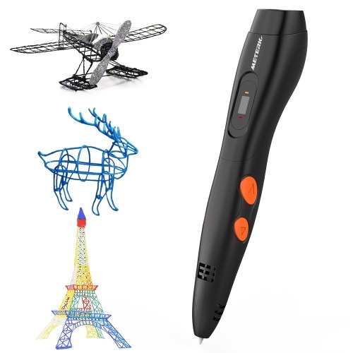 

Meterk 3D-печать Ручка Интеллектуальная Doodler Pen с ЖК-дисплеем 16 петель 1,75 мм Заправки нити Работа с нитью ABS PLA для детей Художественное ремесло Рисование DIY подарок
