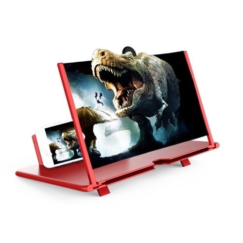 

Pulling Type Mobile Phone Screen Amplifier 3D Effect Large Screen with Desk Holder Phone Screen Magnifying Folding for Movie Game