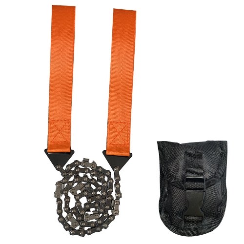 

Garden Hand Zipper Saws Logging Saws 24-inch Pocket Saws Outdoor Survival Wire Saws 11 Tooth Handheld Chains Saws Portable Outdoor Camping Tools Chains Saws Glove Blow Fire Tube Suit