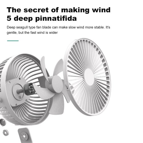 

KKmoon Table Clip Dual Purpose Fan Compact Desktop Fan 720° Angle & 4-Speed Adjustable