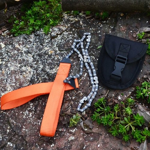 

3/8 Thin Tooth Hand Chainsaw Garden Trimming Tools Outdoor Survival Chainsaw Folding Portable Chainsaw