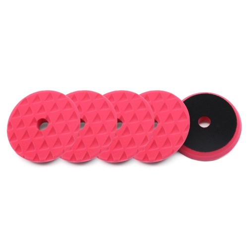 

1pc Polishing Pad 5 Inches Car Buffing Sponge for Automobiles Yachts Moderate Scratch Oxidation Defect Removal Red