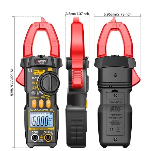 ANENG PN108 Digital Clamp Meter Voltage Current Tester Professional 6000 Counts Multimeter with LCD Display Diode Temperature Hz Ohm Capacitance Tester 