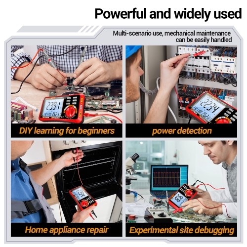 ANENG 612 Smart 3 in 1 Digital Multimeter Perpetual Calendar Temperature and Humidity Ammeter Voltmeter 4000 Count Professional Measurement Multimeter Test Tools 