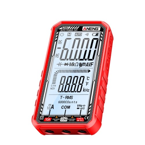 ANENG 620C Digital Multimeter 6000 Counts Transistor Testers True RMS Auto Electrical Capacitance Meter AC/DC Ammeter Voltmeter 