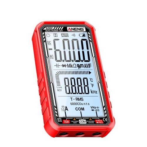 ANENG 620C Digital Multimeter 6000 Counts Transistor Testers True RMS Auto Electrical Capacitance Meter AC/DC Ammeter Voltmeter 